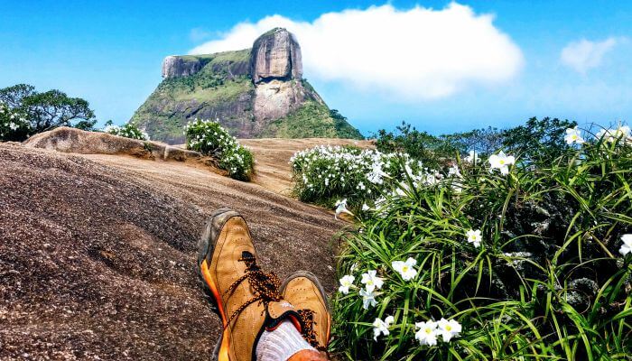 HIking in Rio de Janeiro at Pedra Bonita